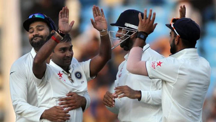 Match Reports, 2 hours ago Ashwin, Jadeja strike after India puts up 215