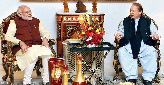 Lahore Prime Minister Narendra Modi and his Pakistani counterpart Nawaz Sharif at a meeting in Lahore