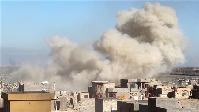 7 2015 shows smoke billowing in the rural town of Husayba in the Euphrates Valley seven kilometres east of Ramadi where Iraqi government forces have been closing on Daesh terrorists who seized the Anbar province