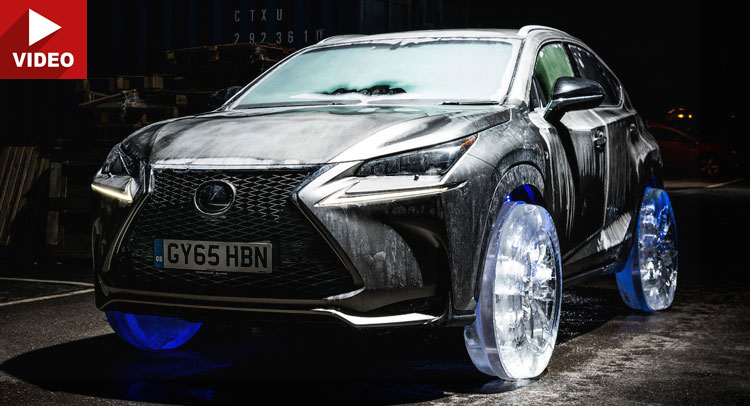 Lexus NX gets REAL Ice wheels and tyres (video)