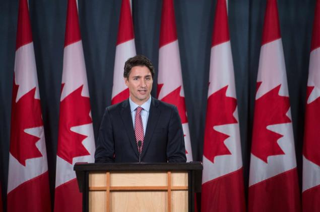 Canadian Prime Minister Justin Trudeau says he stands against the politics of fear division intolerance and hateful rhetoric