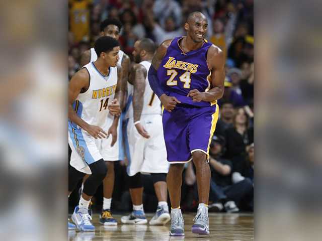 Los Angeles Lakers forward Kobe Bryant