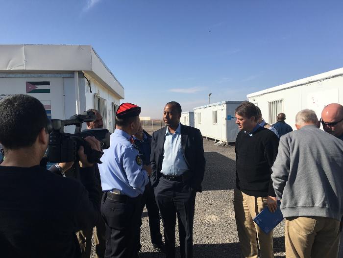 Lt. Gov. Dr. Jeff Colyer accompanied fellow doctor and Republican presidential candidate Ben Carson to a refugee camp at the border with Jordan over the Thanksgiving weekend