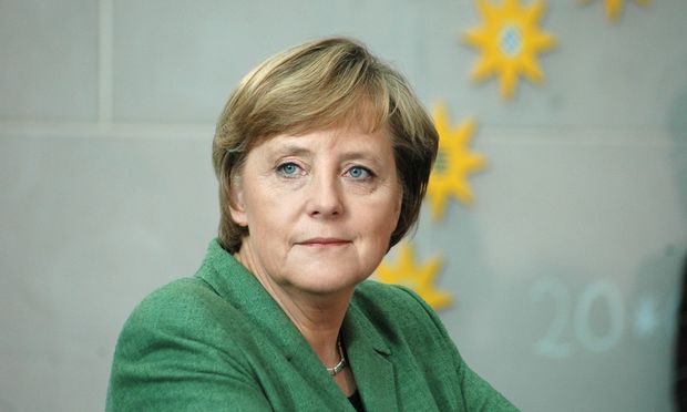 MAY 24 2006- BERLIN Chancellor Angela Merkel at a reception for members of the PEN Congress in the Chanclery in Berlin