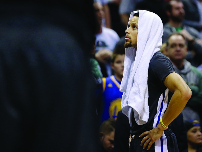 Steph Curry covered his head after the season's first loss but the Warriors&#039 future is spectacular