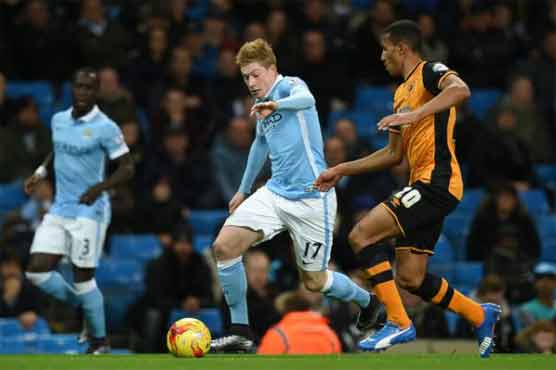 Manchester City overpowered Hull City 4-1 on Tuesday to reach League Cup semi-finals