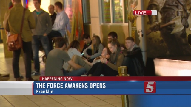 Many Wait In Line For Star Wars Opening                      WTVF