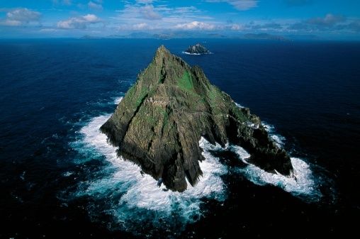 Ireland County Kerry Skellig Islands View of small island of Skellig Michael