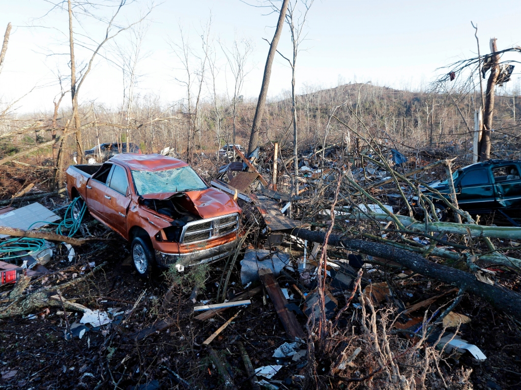 Deadly storm system scatters damage across the South