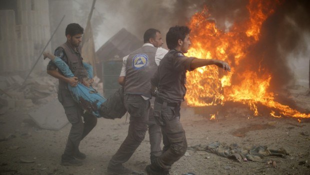 At least 40 civilians killed in Syrian airstrike near Damascus