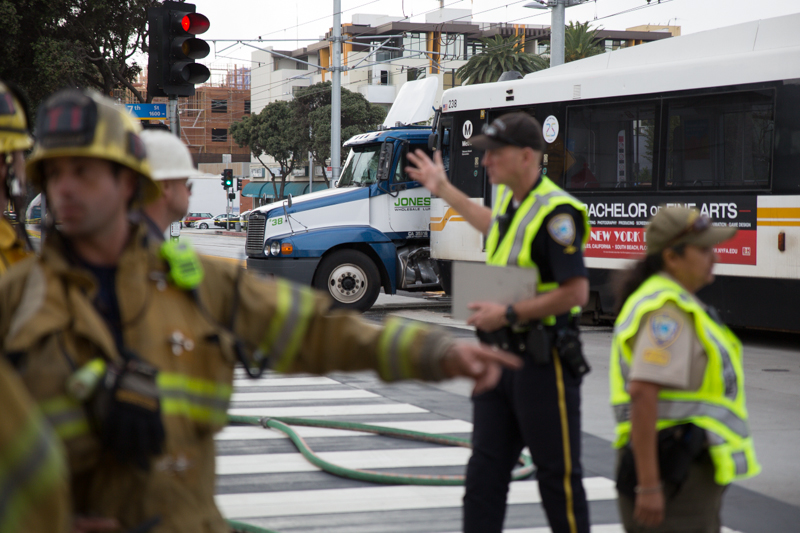 Truck Hits Test Train On Expo Line In Santa Monica; No Passengers On Board