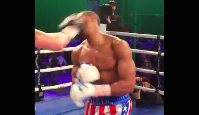 Michael B. Jordan took a huge KO punch while filming Creed