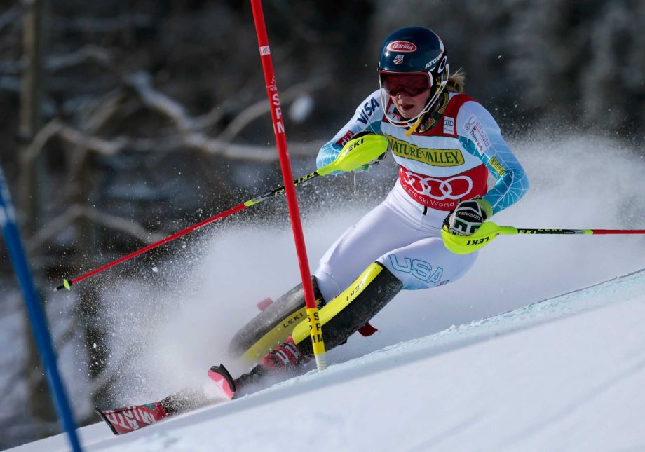 Gut wins giant slalom as Shiffrin crashes near finish