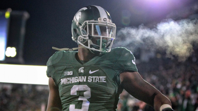 Freshman LJ Scott played a huge role in Michigan State reaching the playoffs