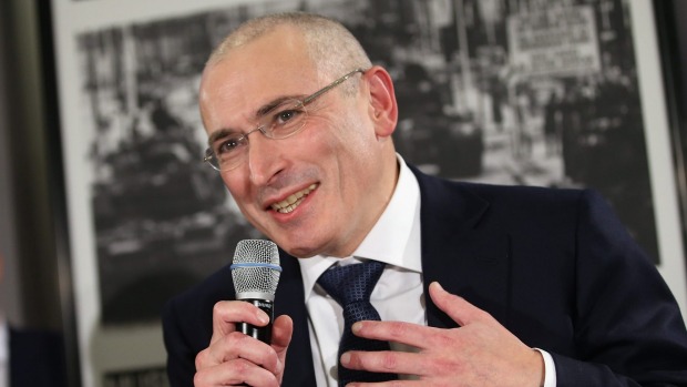 Mikhail Khodorkovsky the former Yukos oil company in Berlin in 2013