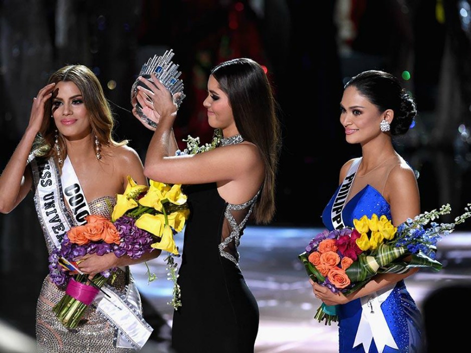 Miss Colombia lost her crown to the real Miss Universe 2015 Miss Philippines Pia Alonzo Wurtzbach on Sunday