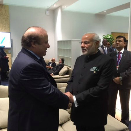 Pakistan Nawaz Sharif Narendra Modi Paris climate summit