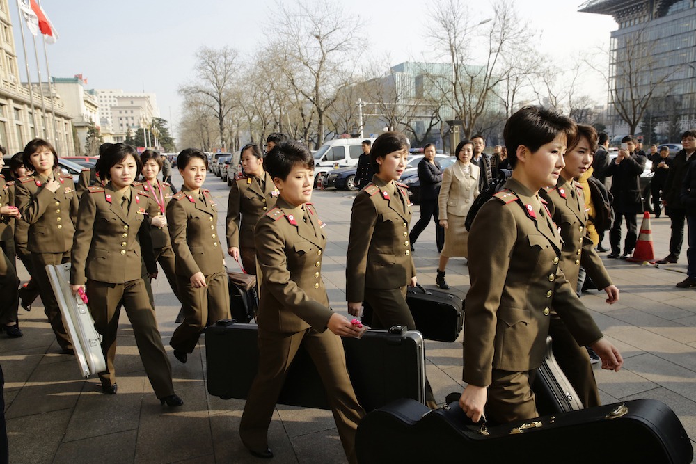 North Korean Female Music Group Moranbong Band Visits Beijing