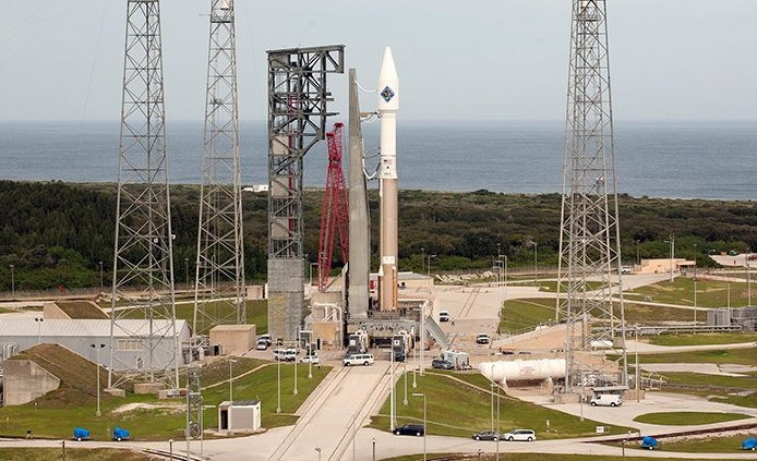 Atlas V rocket at Space Launch Complex-41 Cape Canaveral Air Force Station Florida