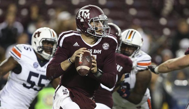 Nov 7 2015 College Station TX USA Texas A&M Aggies quarterback Jake Hubenak runs with the ball during the fourth quarter against the Auburn Tigers at Kyle Field. The Tigers defeated the Aggies 26-10. Mandatory Credit Troy Taormina-USA TODAY Spor