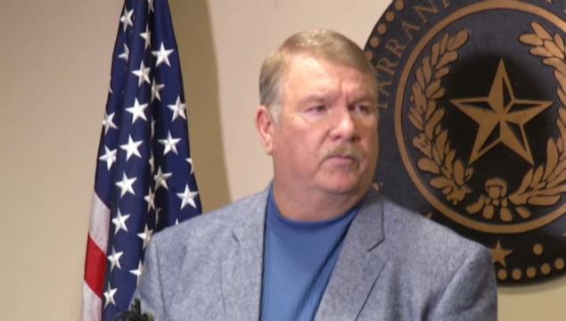 Tarrant County Sheriff Dee Anderson speaks at a press conference about the capture of Ethan Couch and his mother Tonya