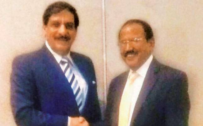 NSA Ajit Doval with his Pakistani counterpart Nasir Janjua