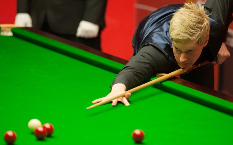 AFP  File  Andrew Yates Neil Robertson of Australia plays a shot during the World Snooker Championship 2014 first round match at The Crucible in Sheffield