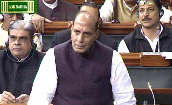 Rajnath singh in loksabha