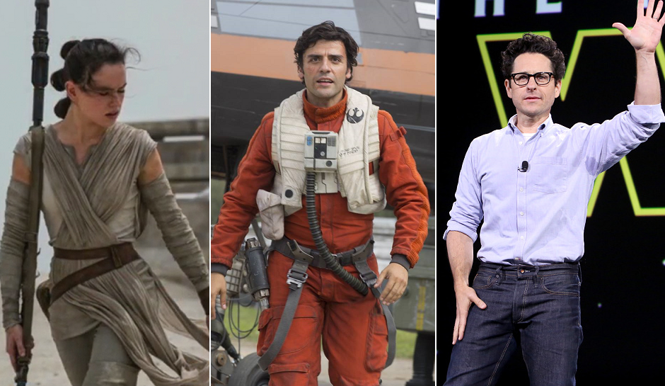 Rey Poe and J.J. Abrams