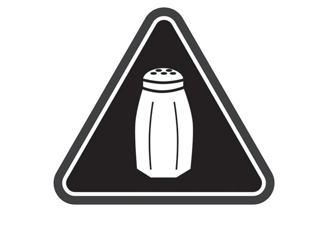 New York's high sodium warning label