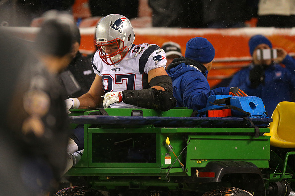 Gronkowski injured in Patriots loss to Broncos