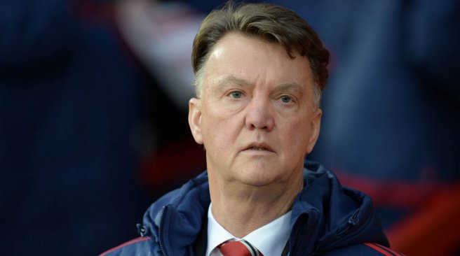 Manchester United's Dutch manager Louis van Gaal arrives for the English Premier League football match between Manchester United and Norwich City at Old Trafford in Manchester north west England