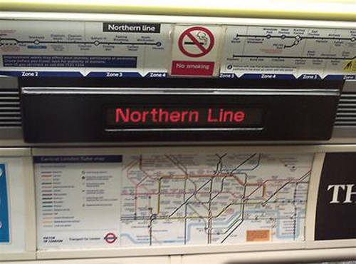 Northern line partly suspended due to person on the track