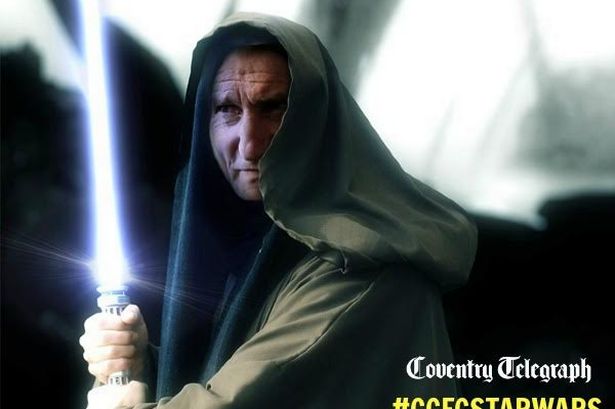 Obi Tony Mowbray Coventry City FC stars recreated as Star Wars characters