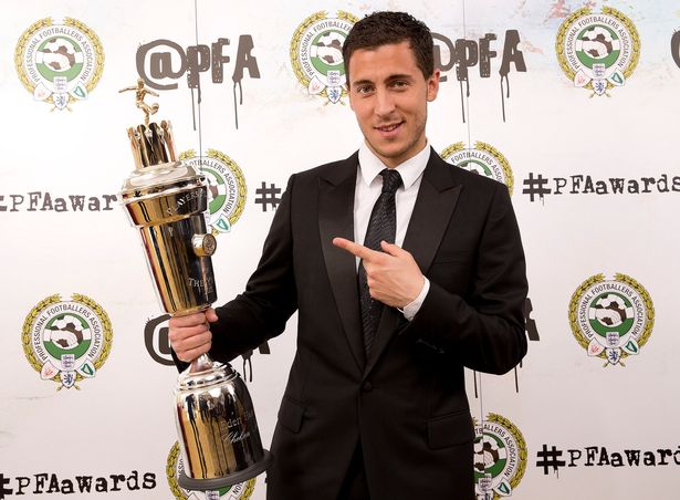 Eden Hazard is the winner of the PFA's Player of the Year