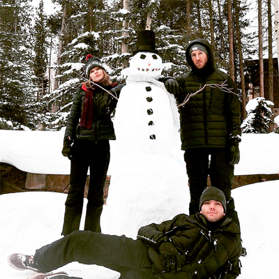 Taylor Swift Calvin Harris Build a Snowman Over Holiday Break Cute