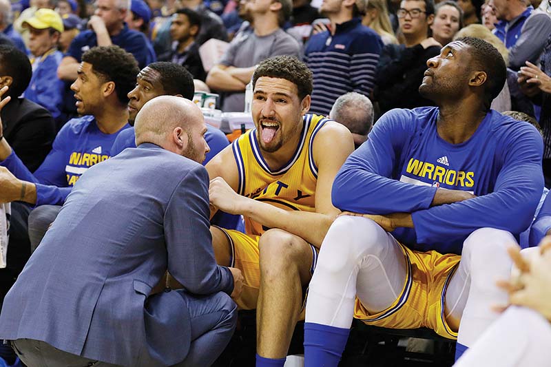 Klay Thompson center dropped 39 points against the Pacers on Tuesday before leaving the game early with an ankle injury