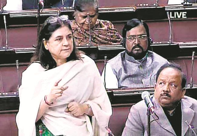 Parl passes juvenile justice bill    
                       
        Maneka Gandhi speaks during the debate on JJB in Rajya Sabha on Tuesday