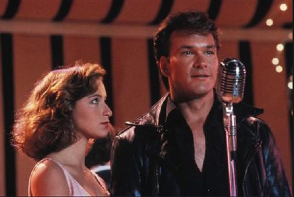 Patrick Swayze and Jennifer Grey in a scene from 'Dirty Dancing&#039