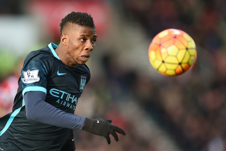 AFP  File  Paul Ellis Manchester City striker Kelechi Iheanacho during the Premier League match against Stoke City at Britannia Stadium