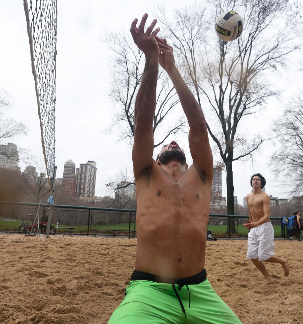 Volleyball on Christmas Eve