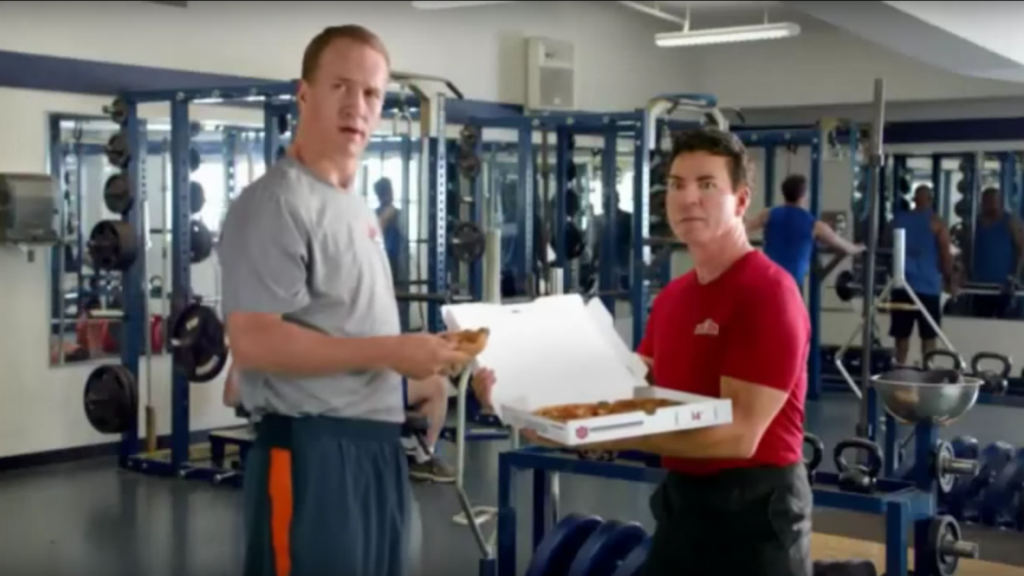 Peyton Manning and Papa John