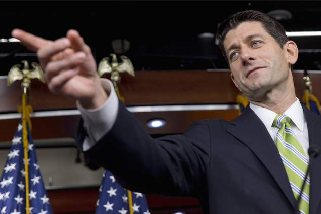 House Speaker Paul Ryan of Wis. calls on a reporter during a news briefing on Capitol Hill in Washington. Lawmakers return to W