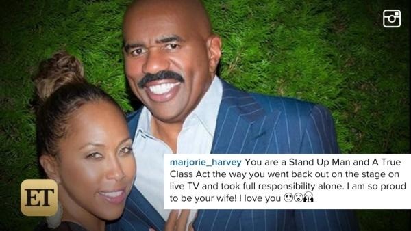 The talk show host's wife writes a short message about her husband on Instagram