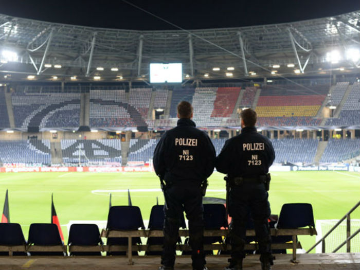 The Latest in Germany: Hannover police cancel match due to bomb threat