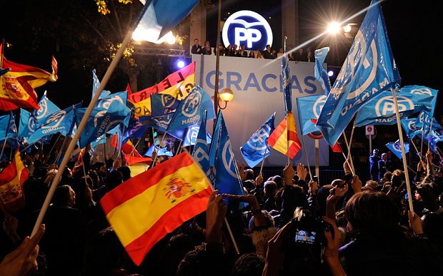 Spain faces a political headache after the conservatives won a weekend election but lost their absolute majority