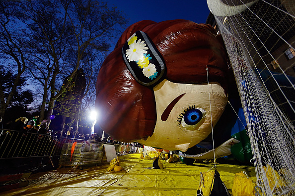 Prepping Up the Balloon to parade for the Macy's Thanksgiving Day Parade 2015