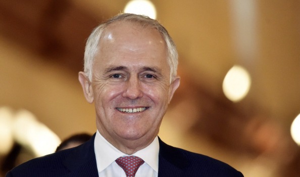 Prime Minister Malcolm Turnbull arrives for the opening ceremony of the Commonwealth Heads of Government Meeting in Malta