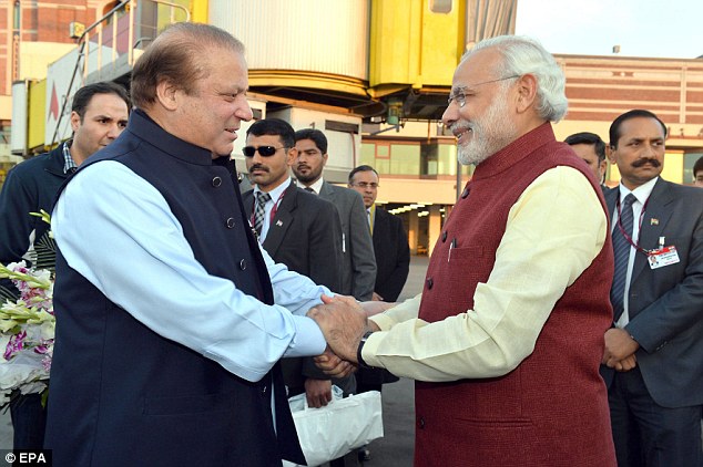 Prime Minister Narendra Modi joined his Pakistani counterpart Nawaz Sharif at his ancestral home in Jatti Umra near Lahore