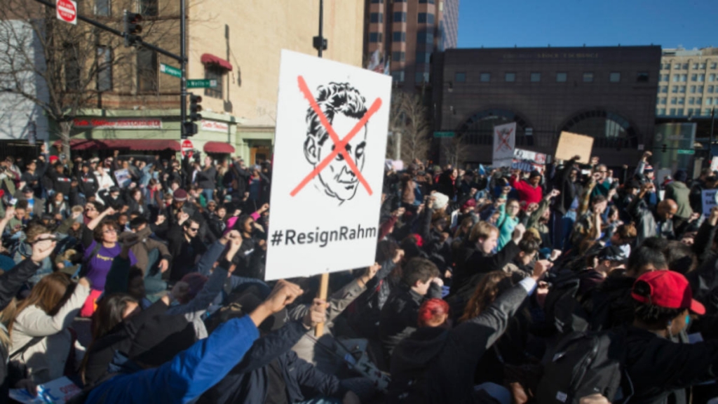 Protesters Call for Mayor Emanuel's Resignation in Citywide Walkout